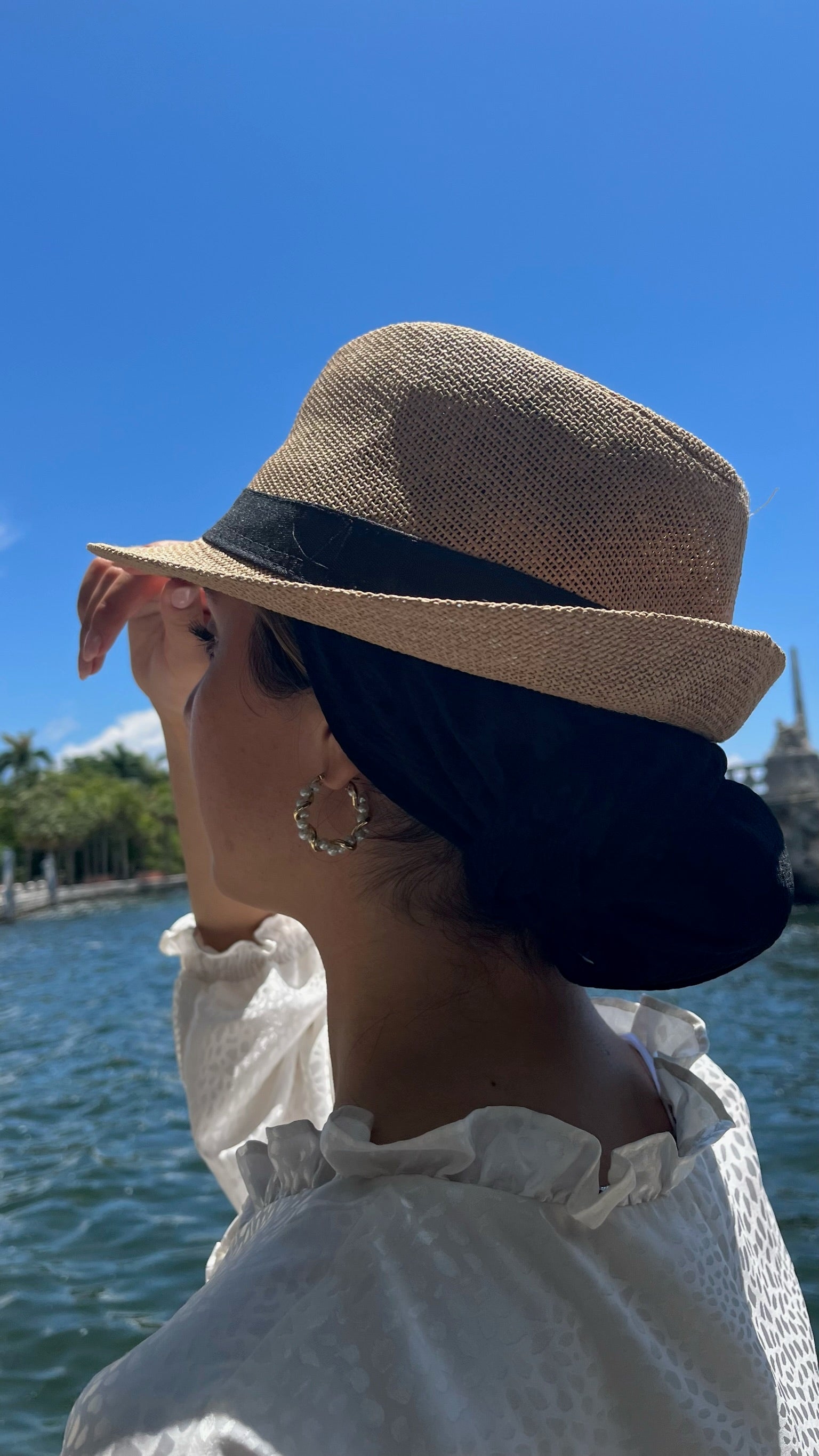 Full Coverage Fedora- Light Brown